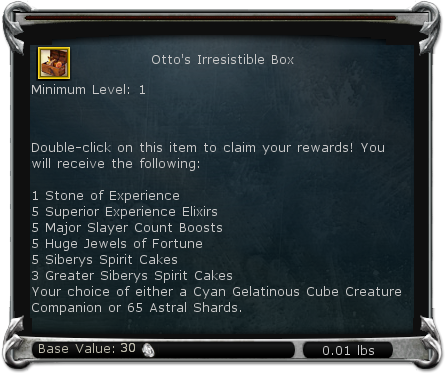 Otto's Irresistible Box item DDO