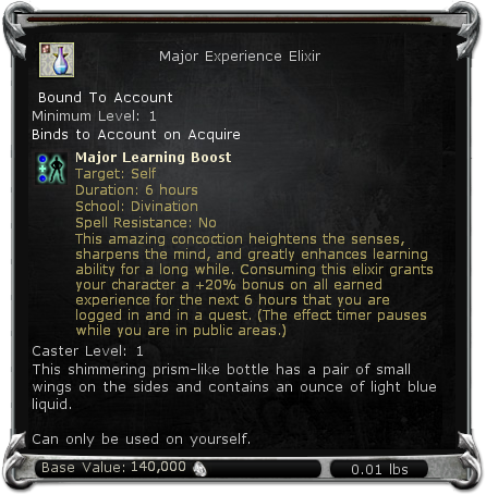 Major Experience Elixir