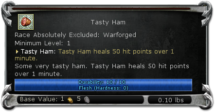 Tasty Ham item DDO