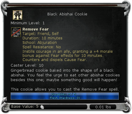 Black Abishai Cookie item DDO